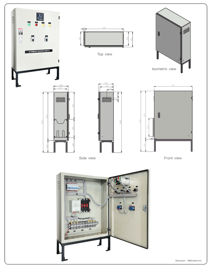 AUTOMATIC TRANSFER SWITCH CABINET_Dimension