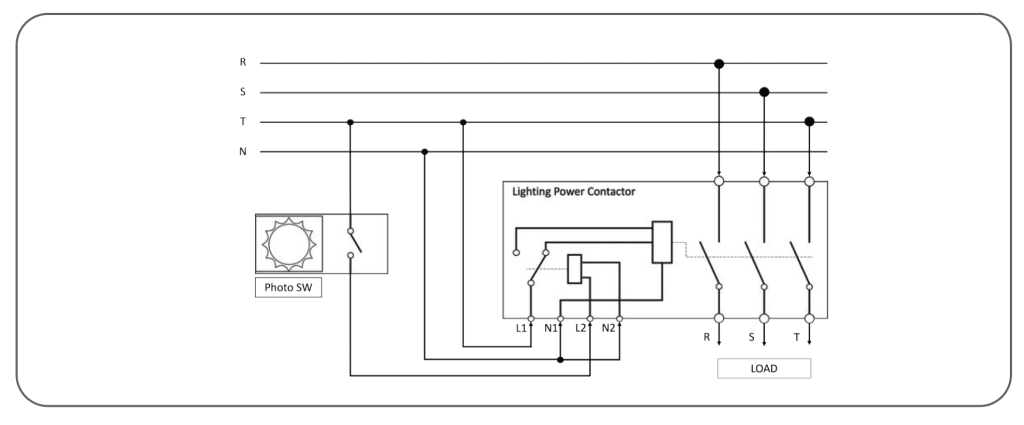 Lighting Power Contactor_Conection Diagram
