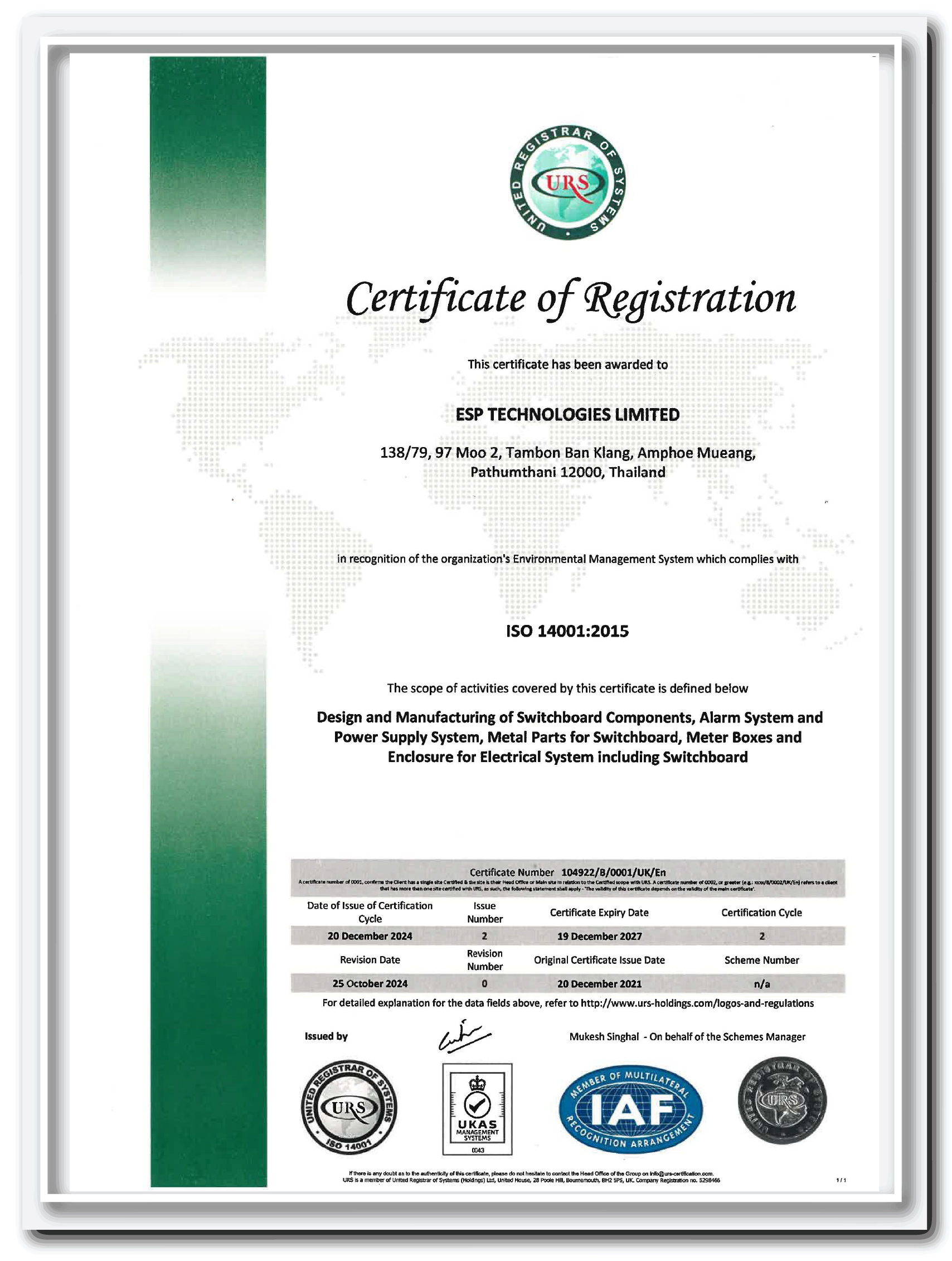cer ISO 14001 ESP